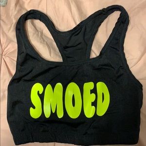 SMOED cheerleading sports bra